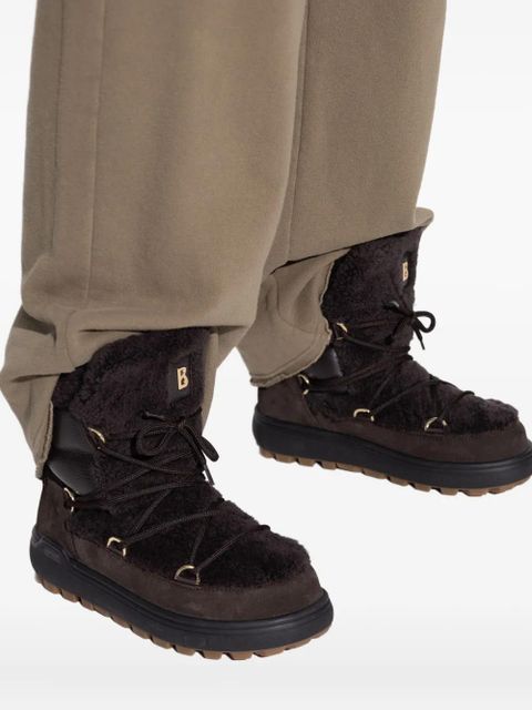 BOGNER lace-up shearling boots - Brown