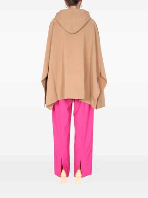 AMBUSH embroidered-logo hooded poncho - Neutrals