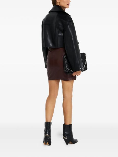 Nanushka Danija button twisted skirt - Brown - zdjęcie produktu nr 2