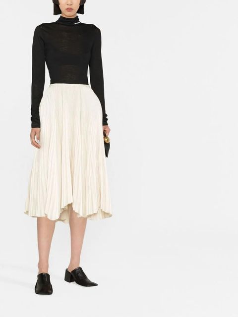 Jil Sander funnel-neck long-sleeve top - Black - zdjęcie produktu nr 2