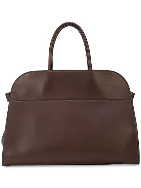 The Row Margaux leather tote - Brown - zdjęcie produktu nr 1