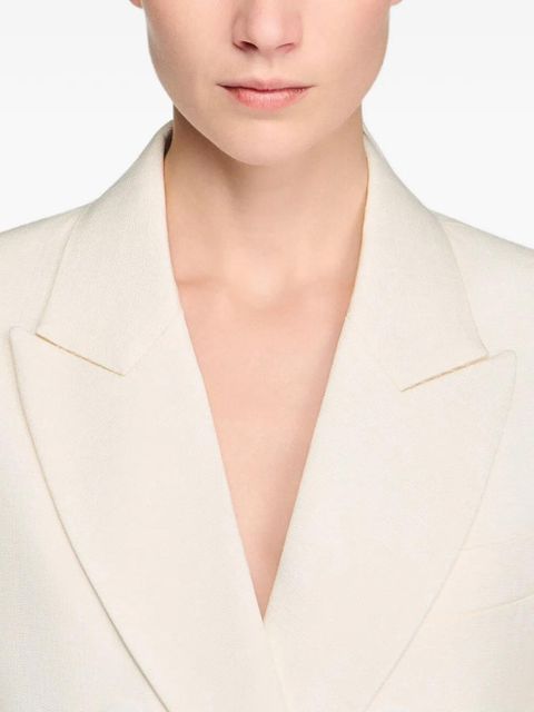 SANDRO double-breasted blazer - Neutrals