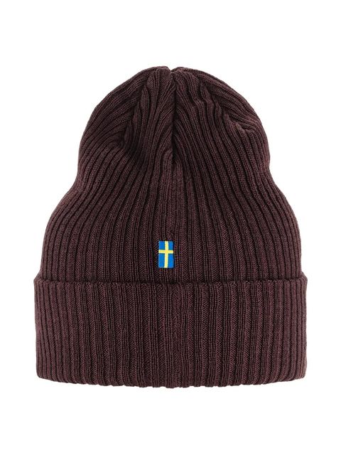 Fjallraven czapka Rib Hat kolor brązowy F13100184.357