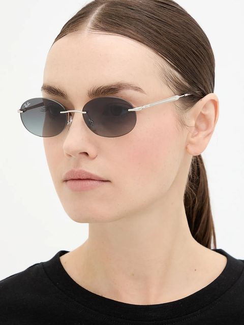 Ray-Ban okulary przeciwsłoneczne kolor srebrny 0RB3767