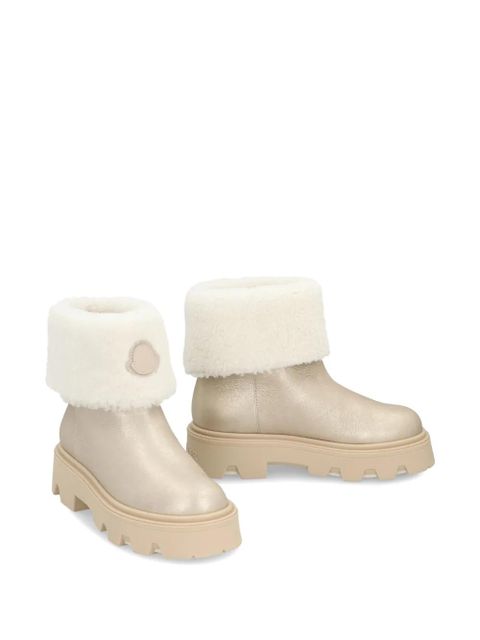 Moncler Aurea shearling boots - Neutrals - zdjęcie produktu nr 2