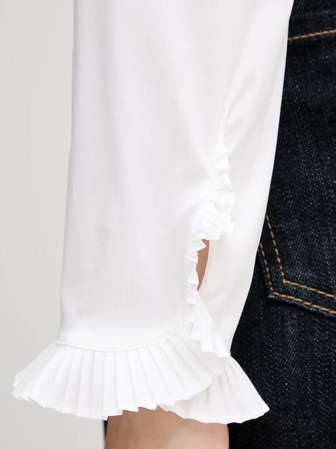 Mos Mosh koszula HASSIE damska kolor biały regular ze stójką 174320