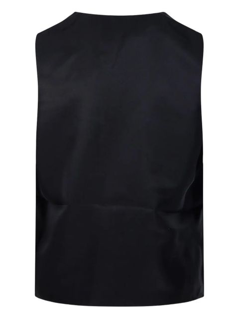 Róhe satin sleeveless top - 001 BLACK - zdjęcie produktu nr 2