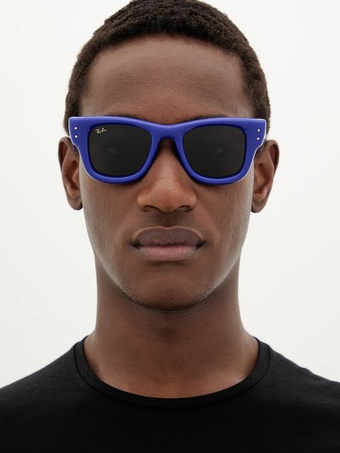 Ray-Ban okulary przeciwsłoneczne kolor niebieski 0RB4940