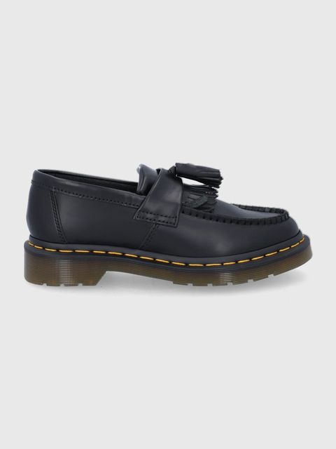 Dr. Martens Mokasyny skórzane Adrian Yellow Stitch kolor czarny DM22209001 - zdjęcie produktu nr 1