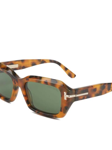 TOM FORD rectangle-shape sunglasses - Brown