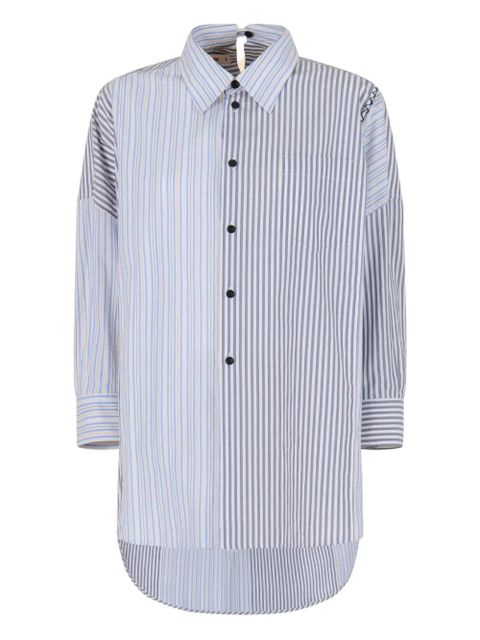 Marni striped cotton shirt - Grey - zdjęcie produktu nr 1