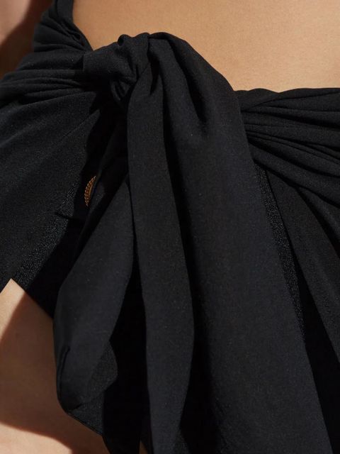 Balmain transparent beach cover-up - Black