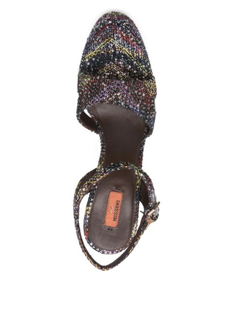 Missoni Angela platform heel sandals - Black