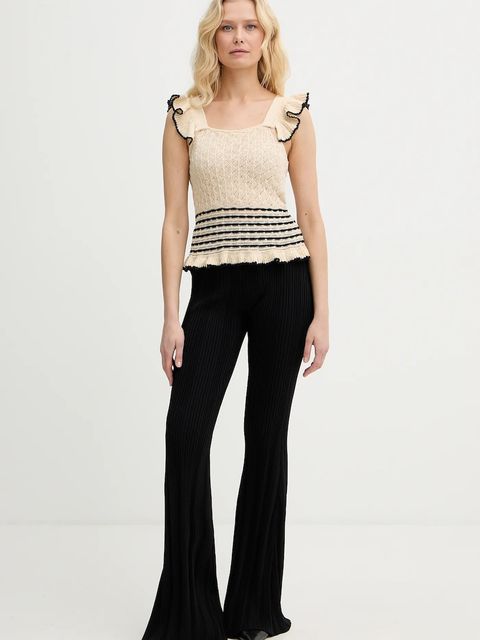 Twinset top z domieszką lnu - zdjęcie produktu nr 1