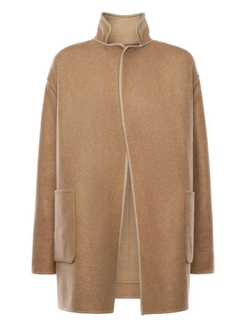 Loro Piana stand-collar reversible coat - Brown