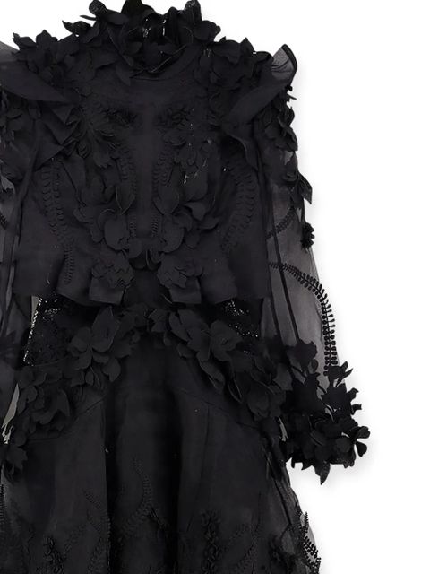 ZIMMERMANN Hypnotic Applique silk maxi dress - Black