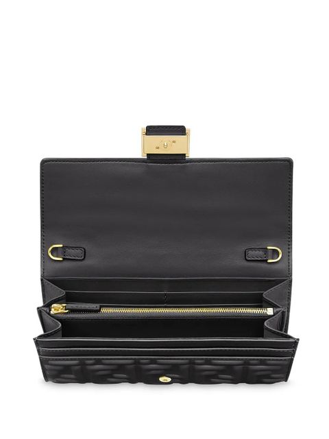FENDI Baguette continental wallet-on-chain - Black
