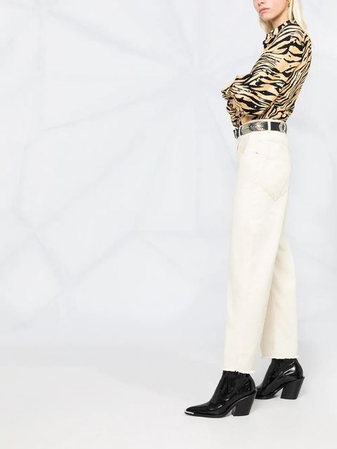 ISABEL MARANT high-waisted straight-leg jeans - Neutrals