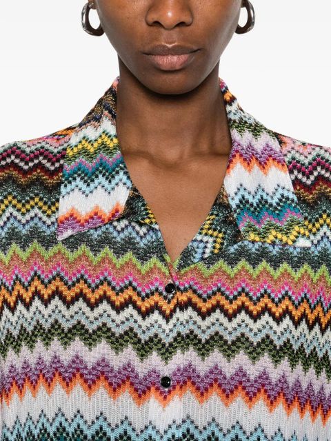 Missoni zigzag buttoned top - Black