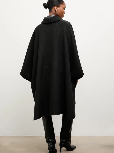 Answear.LAB płaszcz wełniany kolor czarny