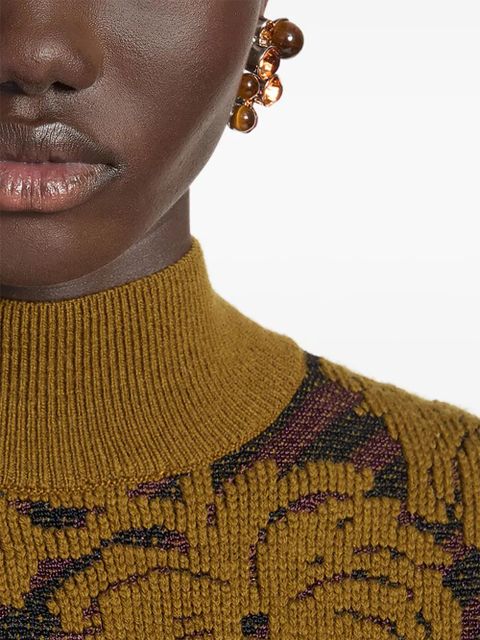 DRIES VAN NOTEN stone pin earrings - Silver