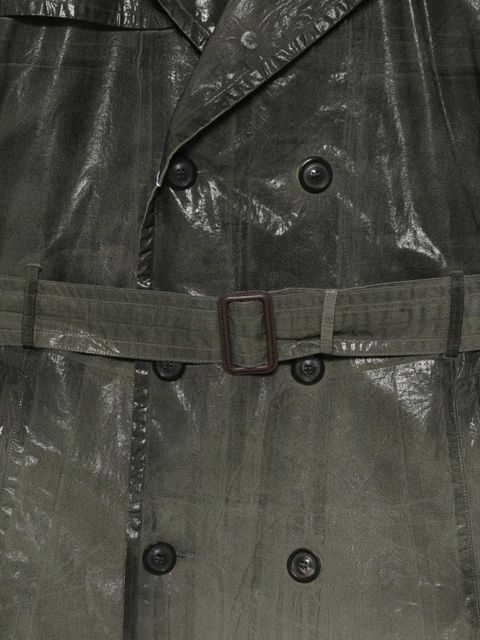 Maison Margiela belt double-breasted jacket - Green
