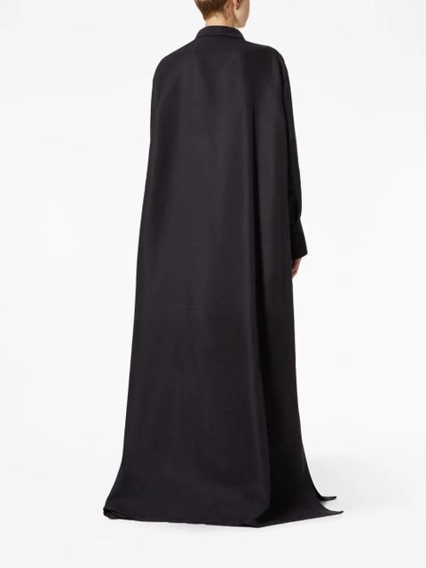 Valentino Garavani graphic-print faille shirtdress - Black