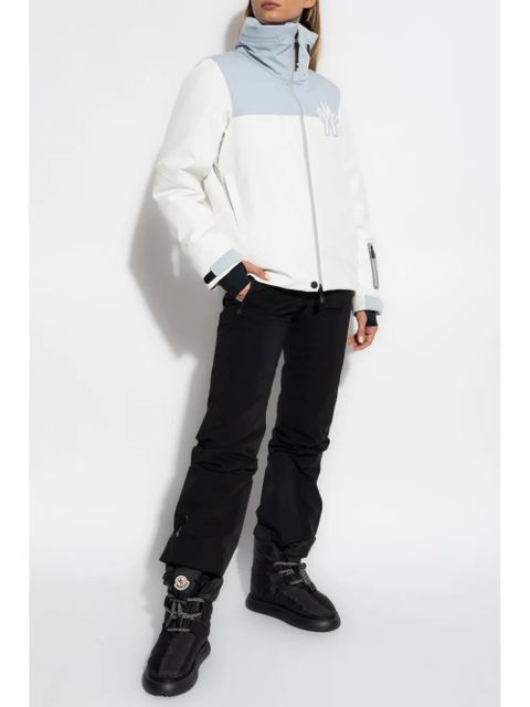 Moncler Grenoble high neck zipped jacket - White