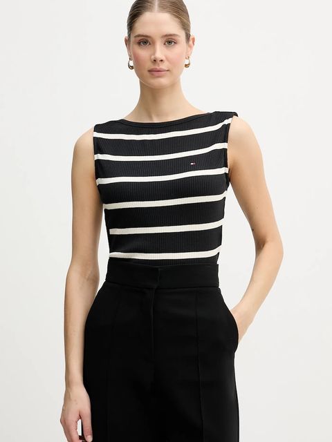 Tommy Hilfiger top kolor czarny WW0WW47807 - zdjęcie produktu nr 1