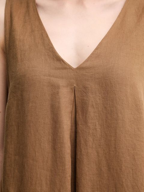 United Colors of Benetton sukienka lniana