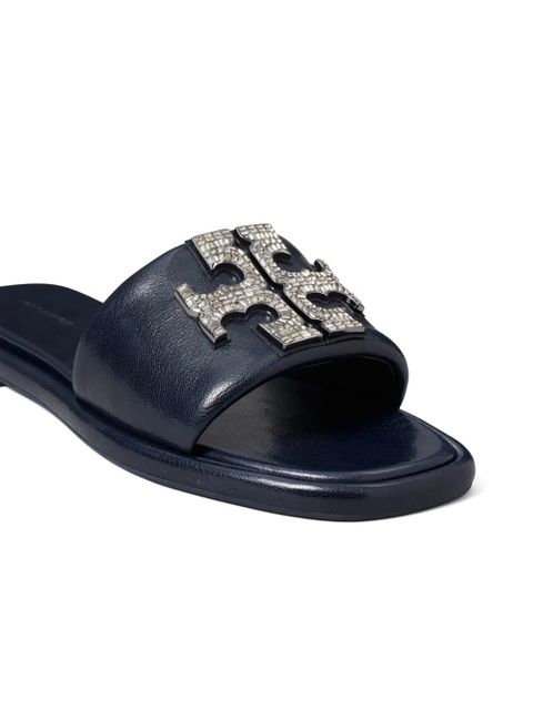 Tory Burch Double T Deco Sport slides - Blue