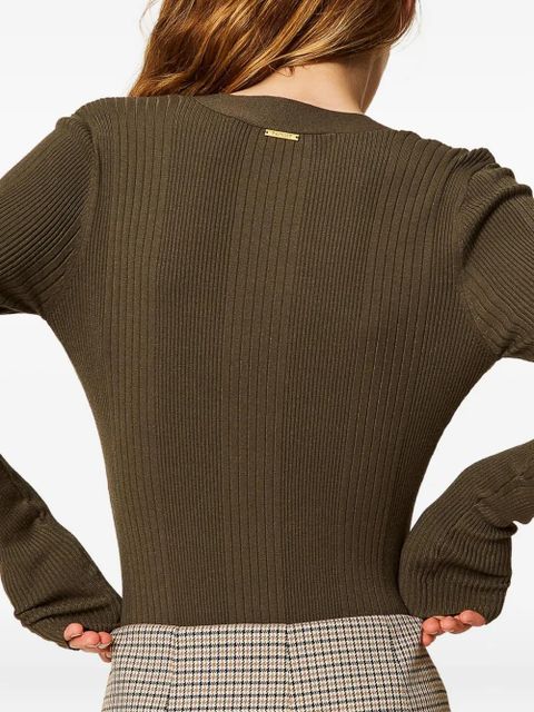 TWINSET rib-knit button cardigan - Green