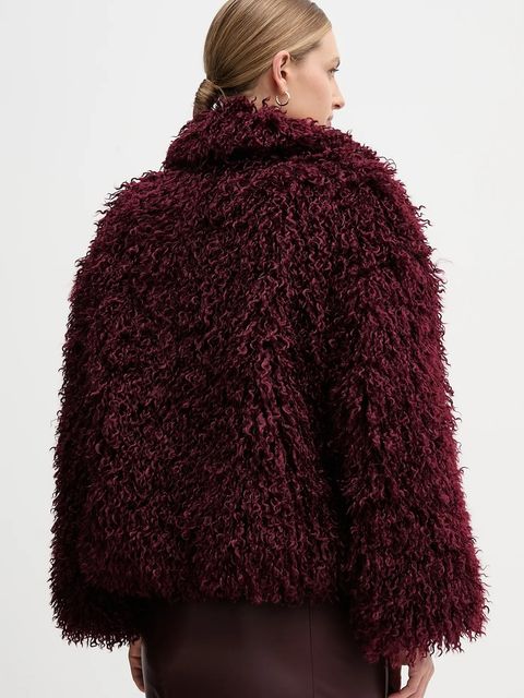 Sandro Ferrone płaszcz kolor bordowy S31YBFPONGO - zdjęcie produktu nr 2