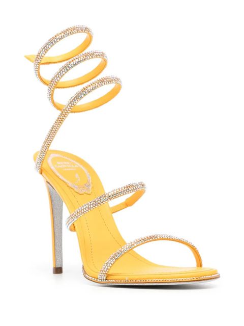 René Caovilla 110mm Cleo sandals - Yellow - zdjęcie produktu nr 2