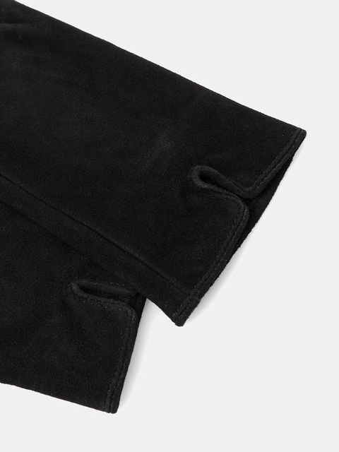 Answear.LAB rękawiczki zamszowe damskie kolor czarny - zdjęcie produktu nr 2