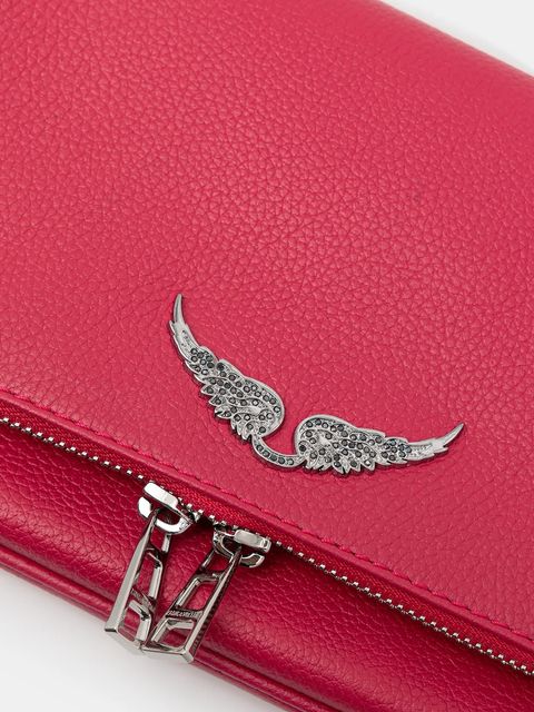 ZADIG&VOLTAIRE torebka skórzana kolor różowy LWBA00001