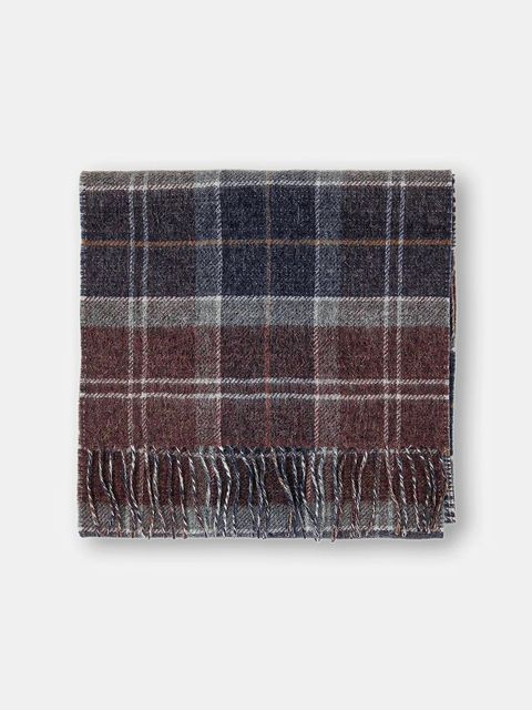 Barbour szalik wełniany kolor multicolor wzorzysty USC0401 - zdjęcie produktu nr 2