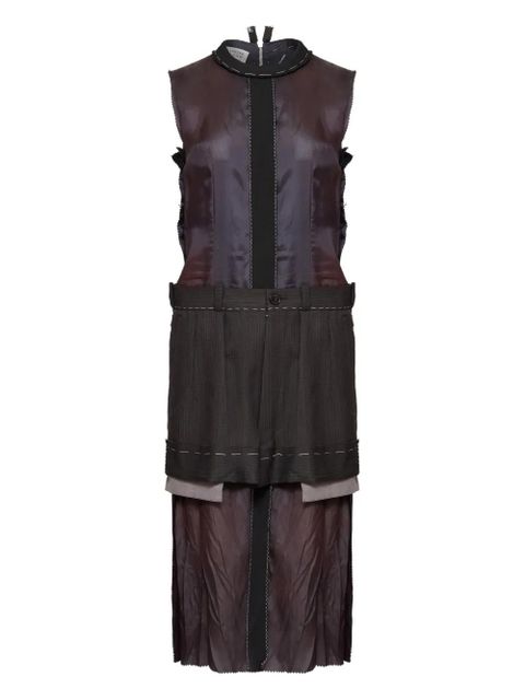 Maison Margiela layered sleeveless dress - Purple - zdjęcie produktu nr 1
