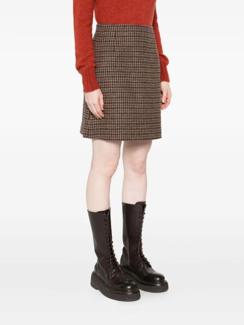 Weekend Max Mara checked skirt - Brown