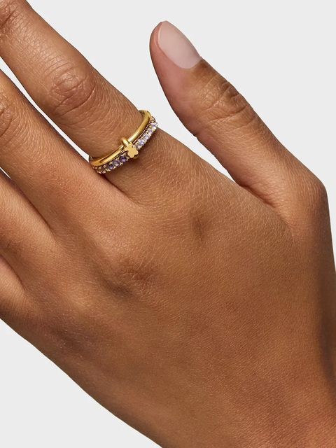 Tous pierścionek ze srebra pokrytego złotem