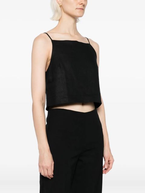 Reformation Kerri linen top - Black - zdjęcie produktu nr 2