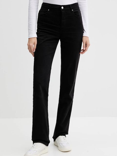 Armani Exchange spodnie damskie kolor czarny dopasowane high waist XW000072 AF12862 - zdjęcie produktu nr 1