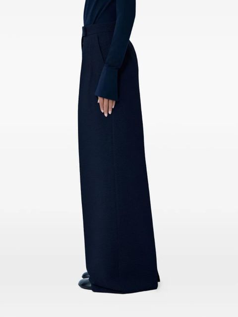 Max Mara high-waisted pleated palazzo pants - Blue - zdjęcie produktu nr 2