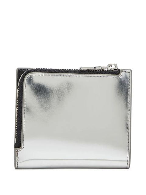 Diesel 1DR metallic zippered wallet - Silver - zdjęcie produktu nr 2