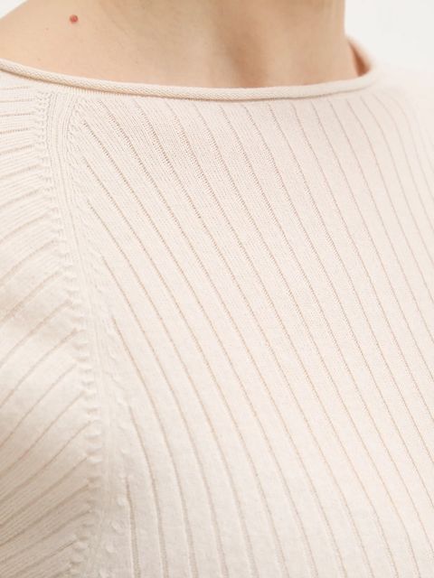 MAX&Co. sweter wełniany damski kolor beżowy lekki 2526366134200 - zdjęcie produktu nr 2