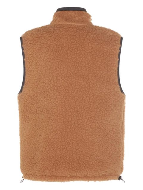 Miu Miu Teddy zip pocket gilet coat - Brown - zdjęcie produktu nr 2