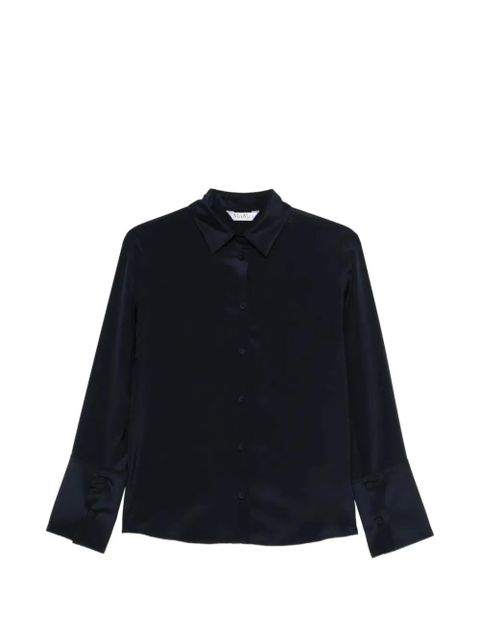 Max Mara buttoned silk blouse - Blue - zdjęcie produktu nr 1