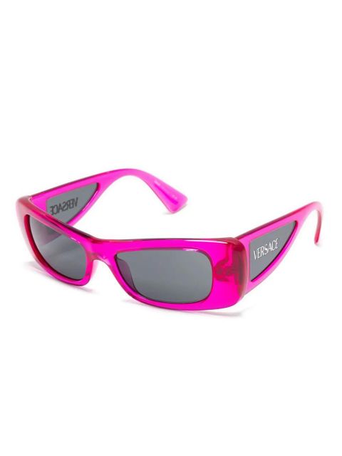 Versace Eyewear logo-engraved sunglasses - Pink - zdjęcie produktu nr 2