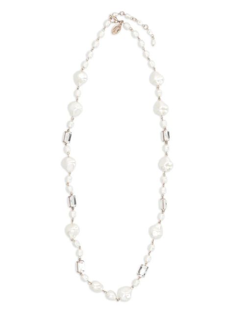 Weekend Max Mara pearl crystal necklace - White