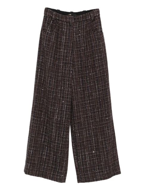 Maje plaid flared trousers - Brown - zdjęcie produktu nr 1
